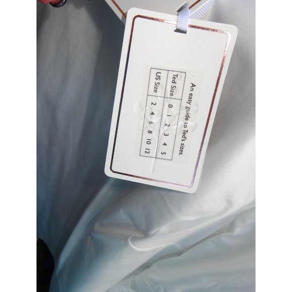 Ted Baker London Frolta 5 Cream Broderie TDF Lace Sleeves Cotton Washable AS IS - Picture 11 of 12